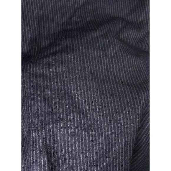 Ermenegildo Zegna Su Misura‎ Mens Sport Coat Navy Blue Stripes 46R Wool Silk